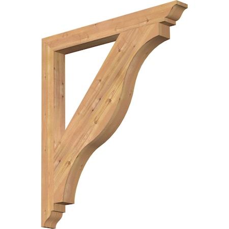 Ekena Millwork Funston Traditional Smooth Bracket, Western Red Cedar, 3 1/2"W x 36"D x 40"H BKT04X36X40FST01SWR